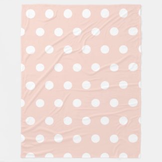 Girly Blush Pink Polka Dots Pattern