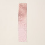 Girly Blush Pink Rose Gold Sprayed Confetti Ombre Scarf<br><div class="desc">This elegant and girly design perfect for the trendy and stylish fashionista. It features a faux printed rose gold sprayed confetti ombre gradients on top of a simple blush pink background. It's cute, pretty, modern, and artsy. ***IMPORTANT DESIGN NOTE: For any custom design request such as matching product requests, color...</div>