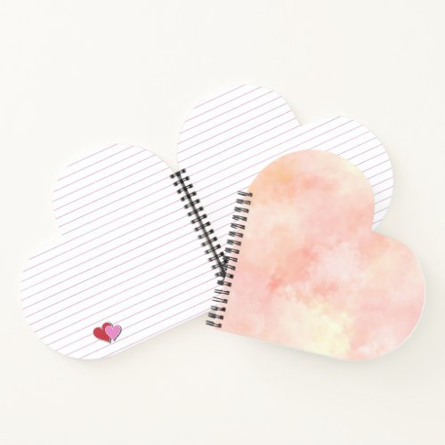 Girly Blush Pink Tie Dye Notebook