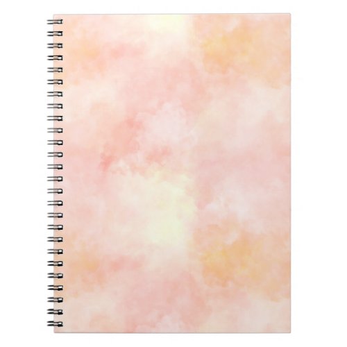 Girly Blush Pink Tie Dye Notebook