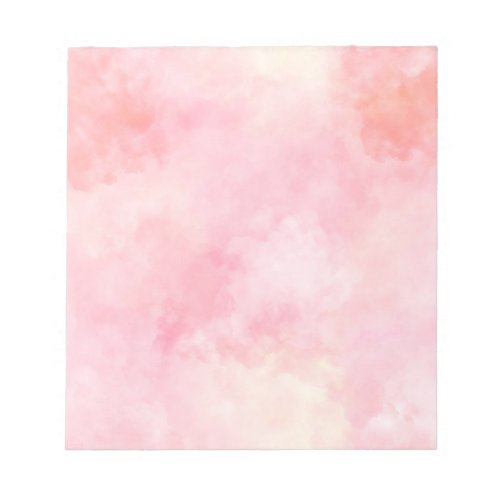Girly Blush Pink Tie Dye Notepad