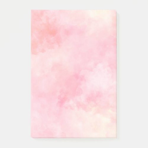 Girly Blush Pink Tie Dye Post_it Notes