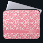 Girly Blush Pink Tropical Flowers Monogram Laptop Sleeve<br><div class="desc">Girly Blush Pink Tropical Flowers Monogram Laptop Sleeve. Easy to customize with text,  fonts,  and colors. Created by Zazzle pro designer BK Thompson exclusively for Cedar and String; please contact us if you need assistance with the design.</div>