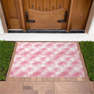 Girly Blush Pink Tufts Doormat