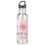 Girly Blush Rose Gold Fitness Trainer Business Car Stainless Steel Water Bottle