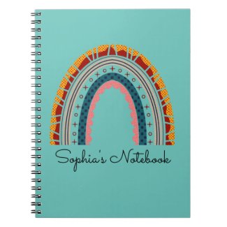Girly Boho Rainbow Back to School Composition