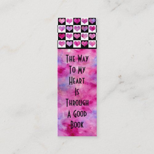 Girly Bookmark Business Cards