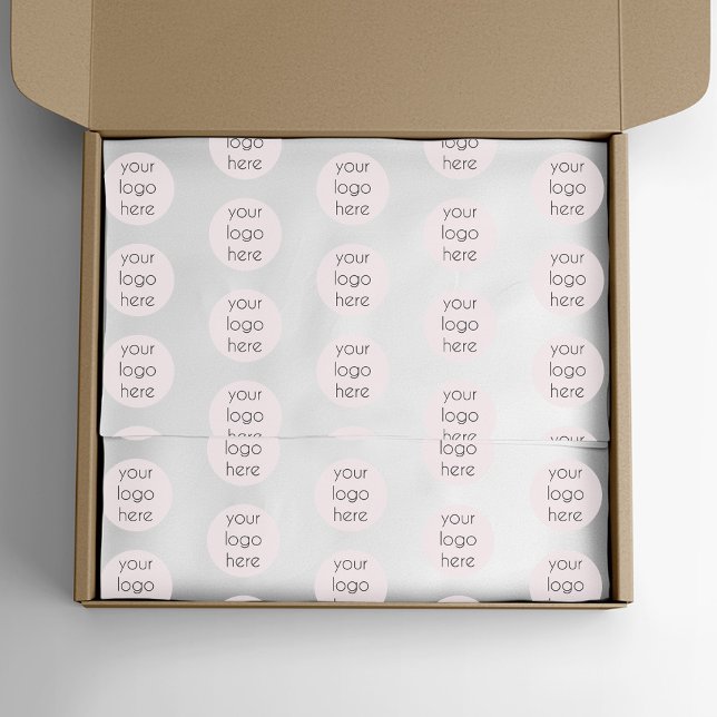 Girly Business Logo Packaging Branded Corporate Tissue Paper (Creator Uploaded)