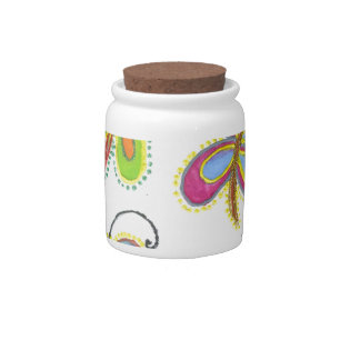 Girly Butterfly Candy Jar