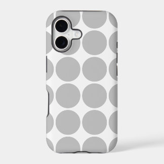 Girly Chic Accessory Party Treat Silver Polka Dots iPhone 17 Case