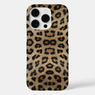 Girly chic leopard fur animal print pattern trendy iPhone 16 pro case