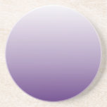Girly Chic Minimalist Ombre Lilac Lavender Purple Drink Coaster at Zazzle