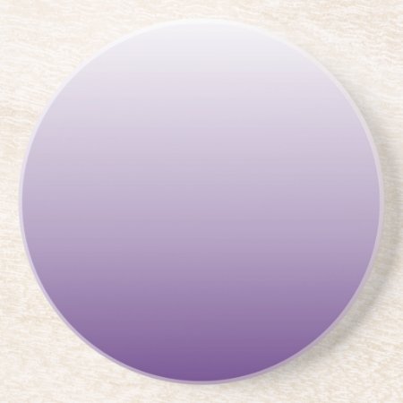 Girly Chic Minimalist Ombre Lilac Lavender Purple Drink Coaster