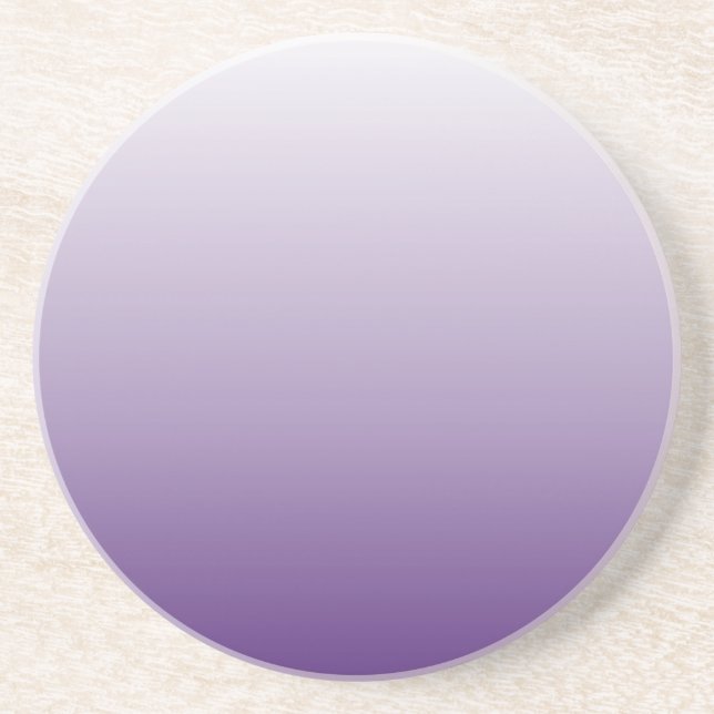 Girly Chic minimalist ombre lilac lavender purple Drink Coaster (Front)