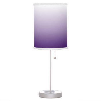 Girly Chic Minimalist Ombre Lilac Lavender Purple Table Lamp by cranberrysky at Zazzle