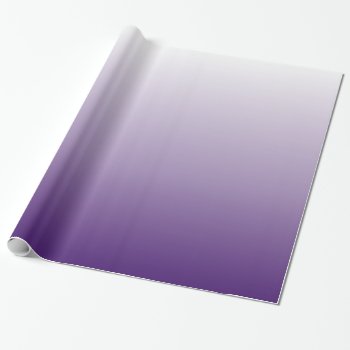 Girly Chic Minimalist Ombre Lilac Lavender Purple Wrapping Paper by cranberrysky at Zazzle