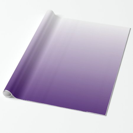 Girly Chic Minimalist Ombre Lilac Lavender Purple Wrapping Paper