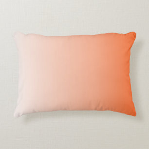 girly chic peach yellow apricot Tangerine orange Decorative Pillow