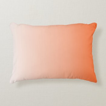 Girly Chic Peach Yellow Apricot Tangerine Orange Decorative Pillow by cranberrysky at Zazzle