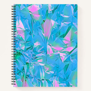 Girly Chic Romantic Soft Blue Aesthetic Notebook
