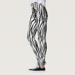 girly chic stylish black white zebra print leggings<br><div class="desc">girly chic stylish black white zebra print fashion accessories. Cute zebra stripes accessory.</div>