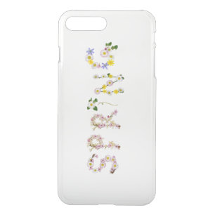 Girly Chic Trendy Flower SPRING Typography iPhone 8 Plus/7 Plus Case