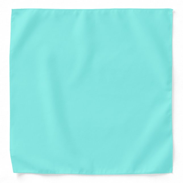 Girly chic turquoise aqua Robins Egg Blue Bandana (Front)