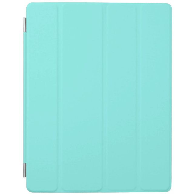 Girly chic turquoise aqua Robins Egg Blue iPad Smart Cover (Front)