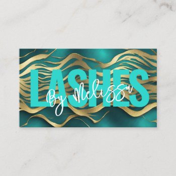 Girly Chic Typography Beauty Makeup Artist Lashes  Business Card by businesscardsdepot at Zazzle