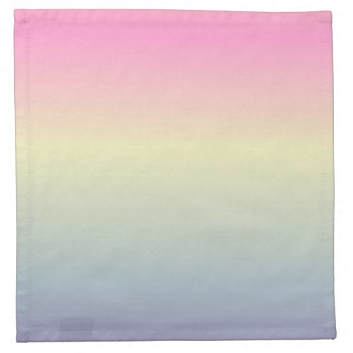girly chic unicorn pink purple  pastel rainbow cloth napkin