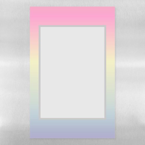 girly chic unicorn pink purple  pastel rainbow magnetic dry erase sheet