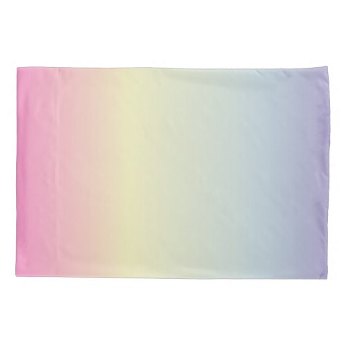 girly chic unicorn pink purple  pastel rainbow pillow case
