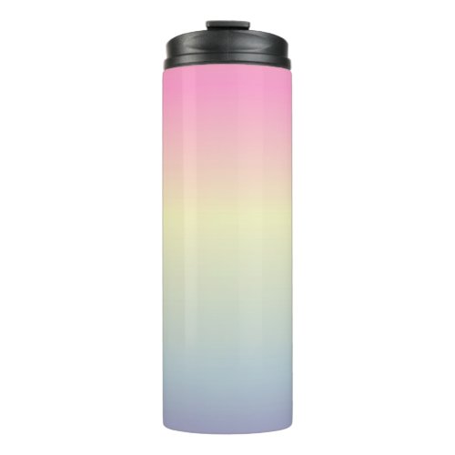 girly chic unicorn pink purple  pastel rainbow thermal tumbler