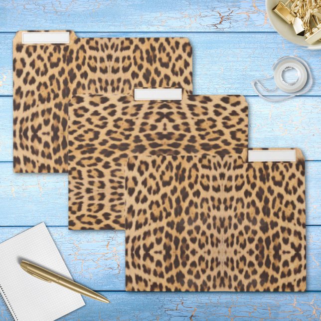 girly chic wild safari animal leopard print file folder (girly chic wild safari animal leopard print file folder)
