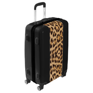 girly chic wild safari fashion leopard print luggage
