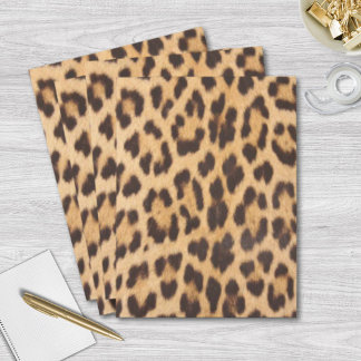 girly chic wild safari fashion leopard print pocket folder