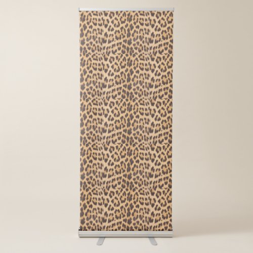 girly chic wild safari fashion leopard print retractable banner