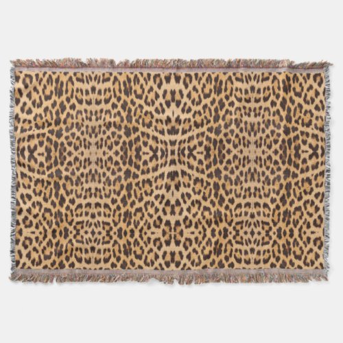 girly chic wild safari fashion leopard print throw blanket