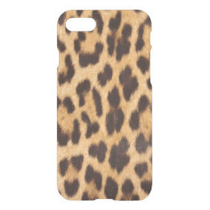girly chic wild safari fashion leopard print iPhone SE/8/7 case