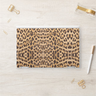 girly chic wild safari leopard print HP laptop skin