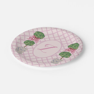 Girly Chinoiserie Ginger Jar Jars Topiary  Paper Plates