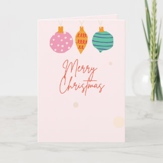 Girly Christmas Greeting Card, Standard, 5" x 7" Card