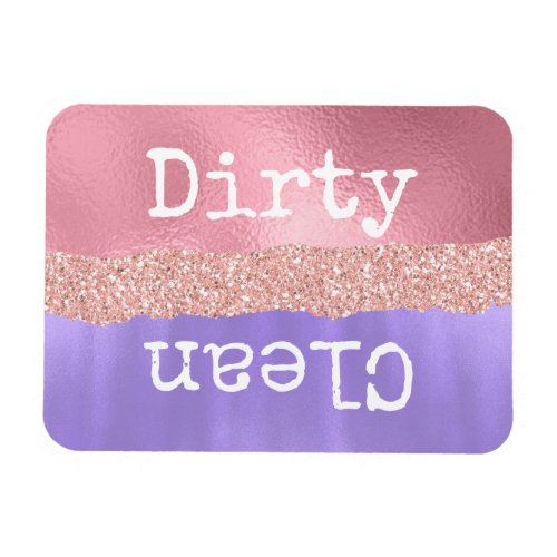 Girly Clean Dirty Dishwasher Magnet