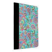 Girly Colorful Paisley Pattern Padfolio (Angled)