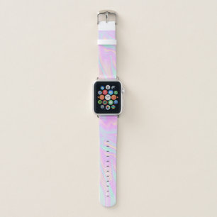 Girly Colorful Pastel Tie Dye Apple Watch Band