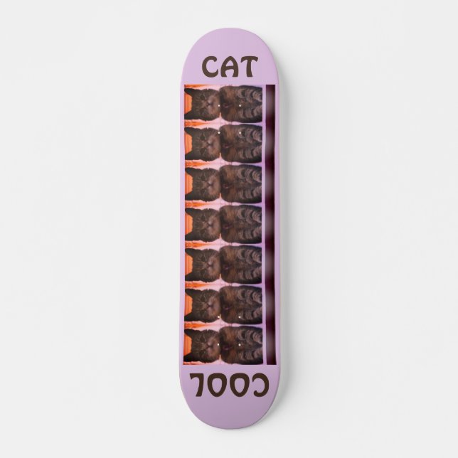 Girly Cool Cat Skateboard (Front)