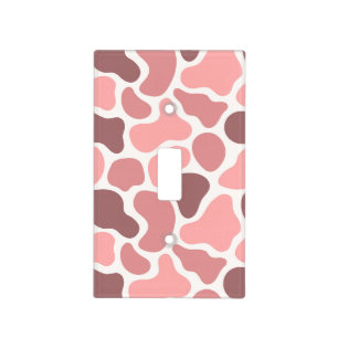 Girly Cow Print Light Switch Cover