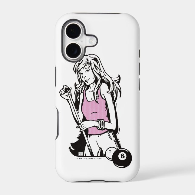Girly Cue Iphone Case (Back)