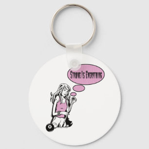 Girly Cue Keychain