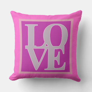 Girly Cute and Sweet double Sided Love Throw Pillow